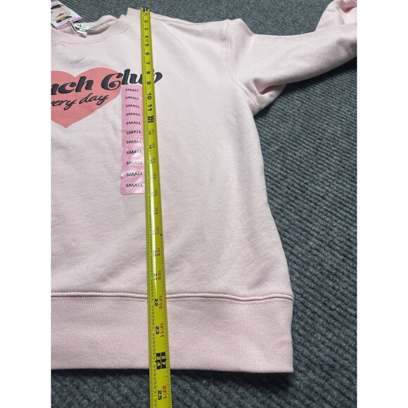 Wildfox Brunch Club Everyday Pink Graphic Crewneck Sweatshirt Size Small NWT - Picture 14 of 15